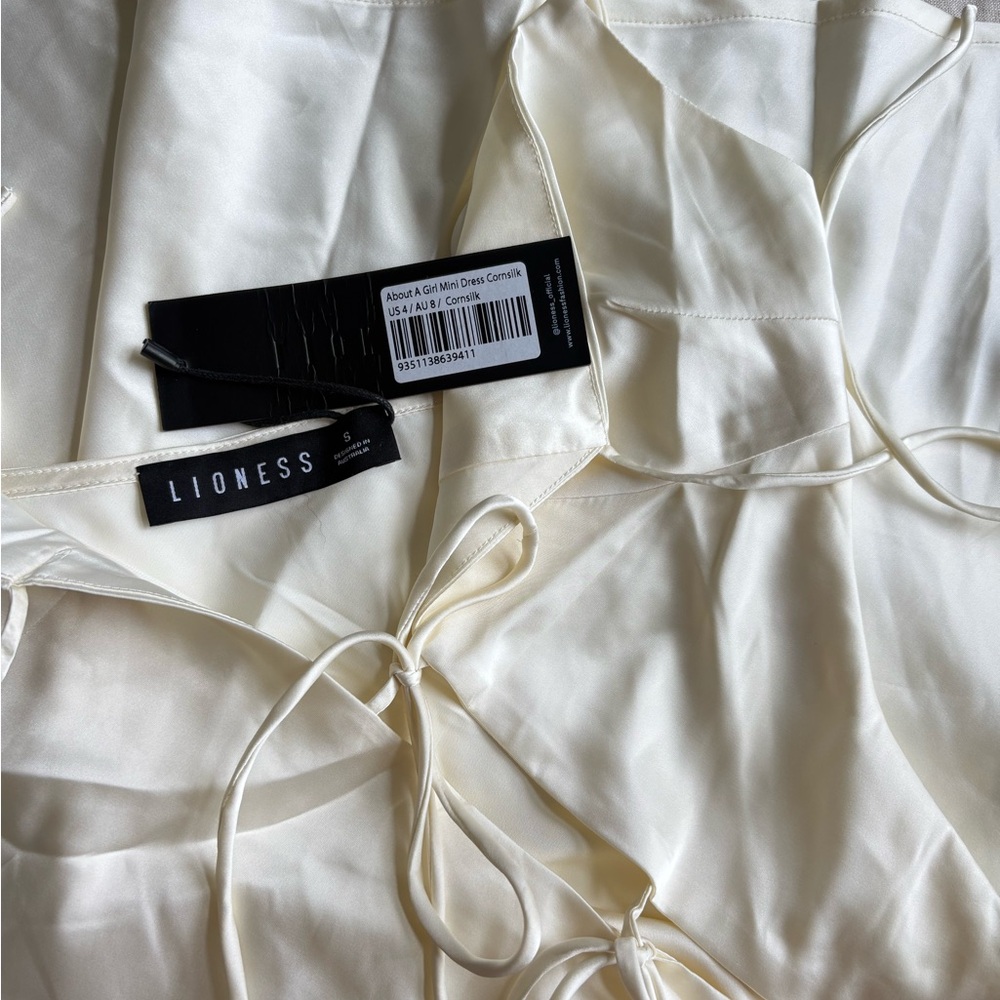 Lioness Ivory Satin Chemise